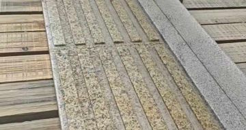 鹰潭黄金麻盲道石 盲条