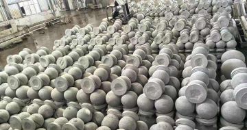 鹰潭芝麻白圆球 石球 挡车球