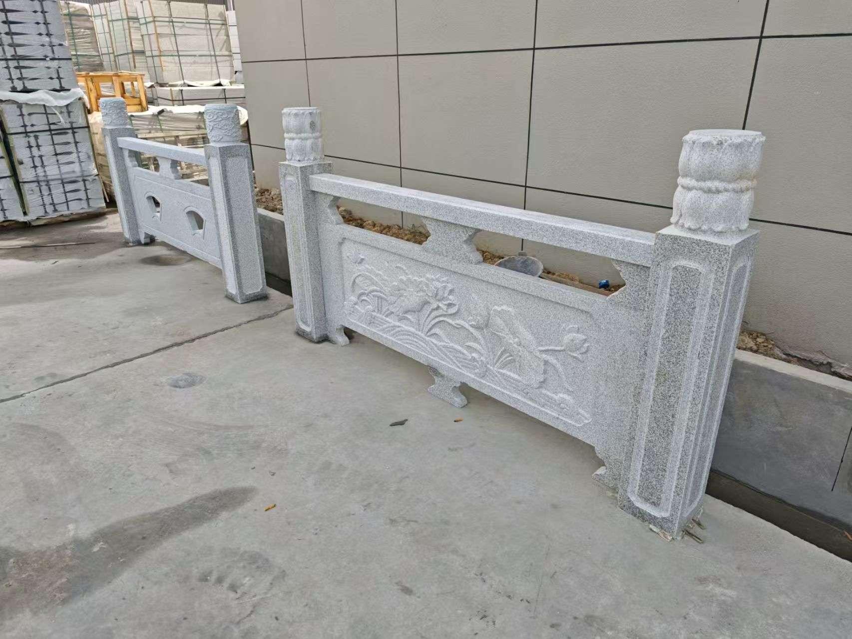 鹰潭芝麻白河道栏杆 石材栏杆