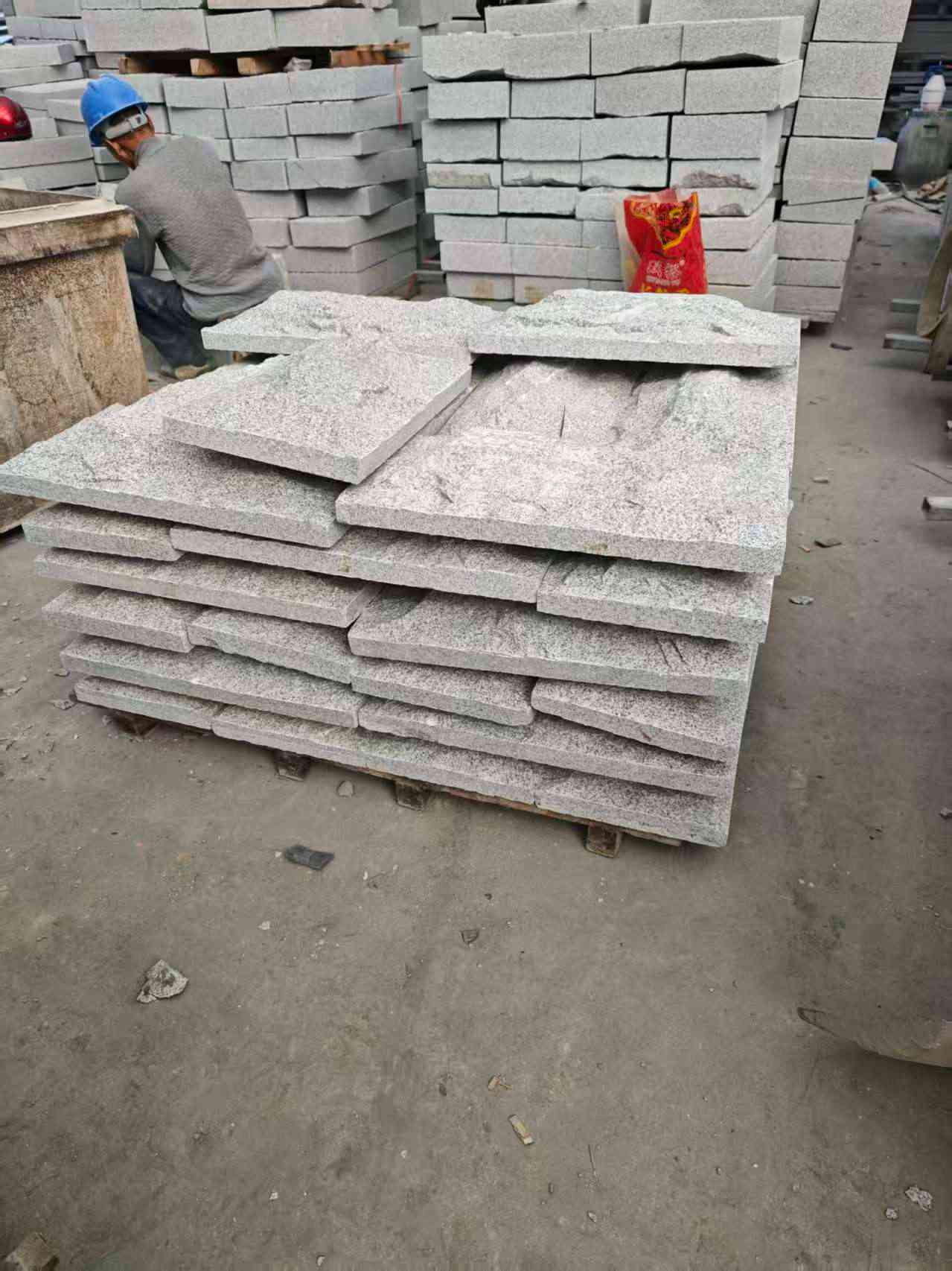 鹰潭芝麻白蘑菇石，自然面